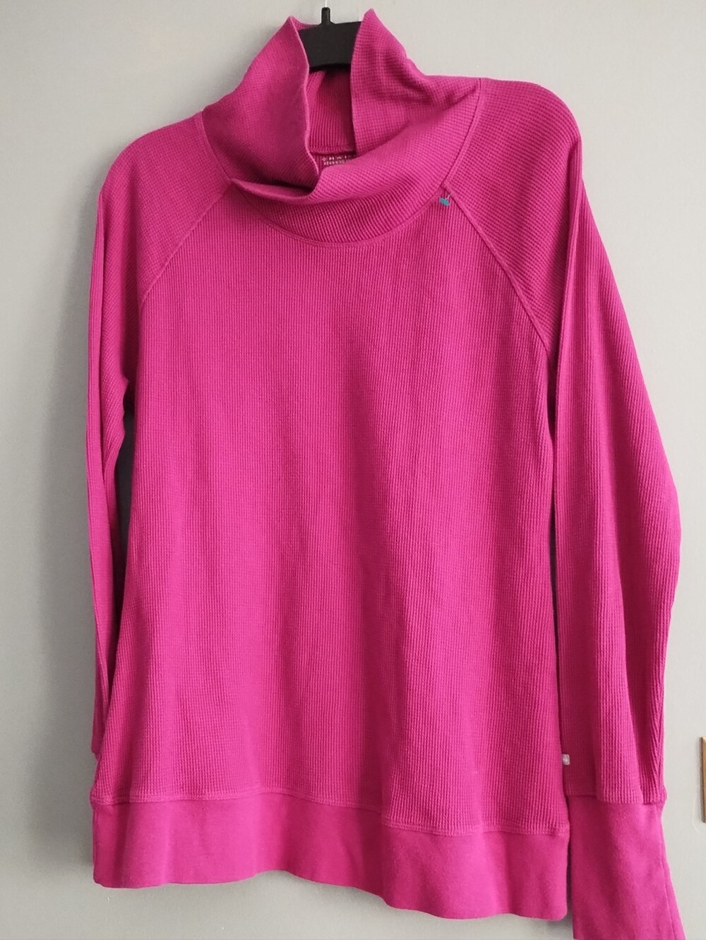 Columbia Women's Magenta Thermal Waffle Mock Neck Pullover
